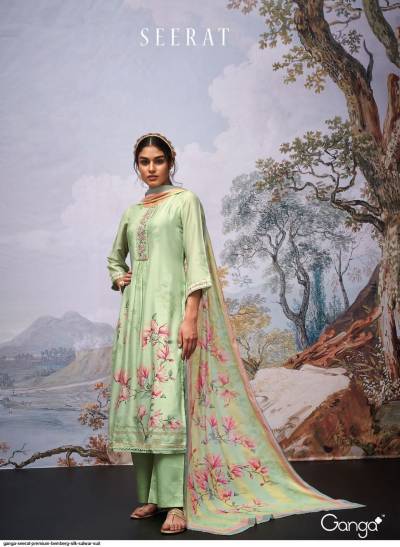 Seerat By Ganga Fancy Bemberg Silk Salwar Kameez Collection